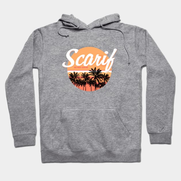 Scarif Big Wave Surfing Hoodie by AngryMongoAff